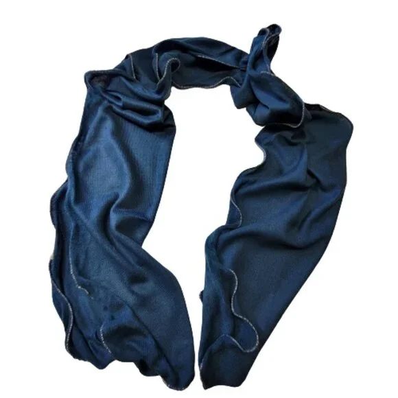 Blue Rectangular Scarf - Picture 2 of 6